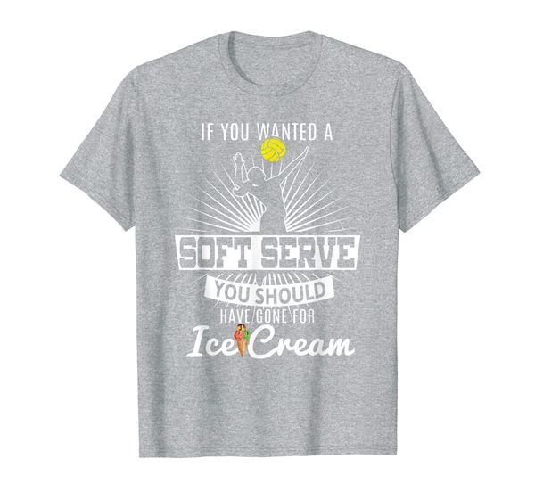 

if you wanted a soft serve volleyball player coach t shirt, White;black