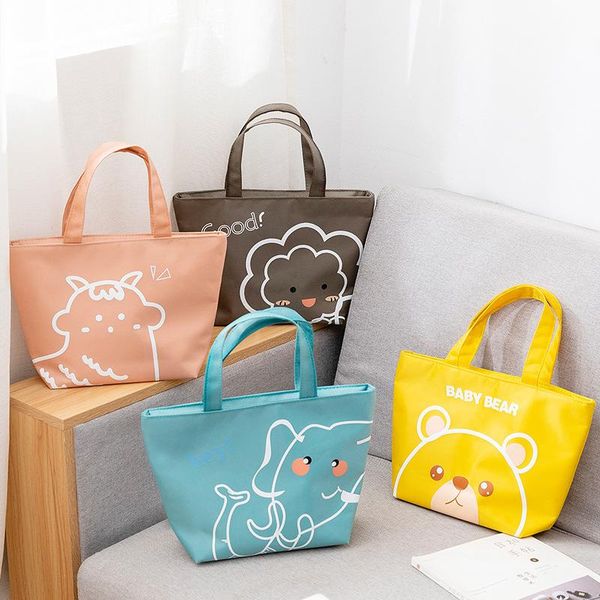 

storage bags lunch bag aluminum foil simple thermal insulation box oxford cloth large capacity thickened portable