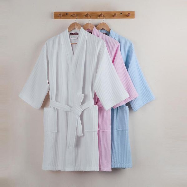 

towel lovers summer bath suck water kimono robe men waffle bathrobe womens dressing gown male lounge robes good life