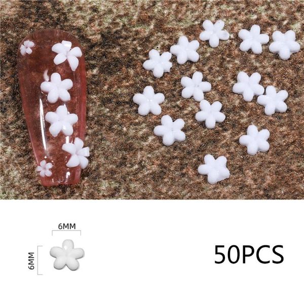 

nail art decorations m4ya 50/100pcs 3d flower charms decoration nails design decals for women, Silver;gold