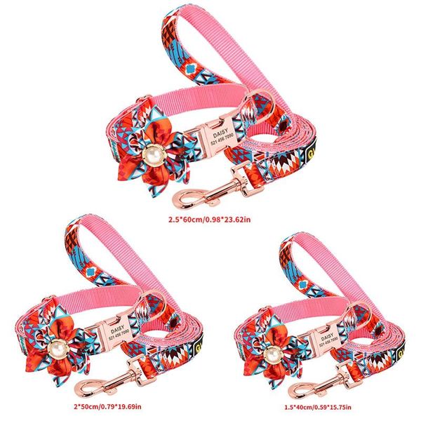 

dog collars & leashes flower pet cute princess style collar adjustable cat durable wedding party decoration supplies