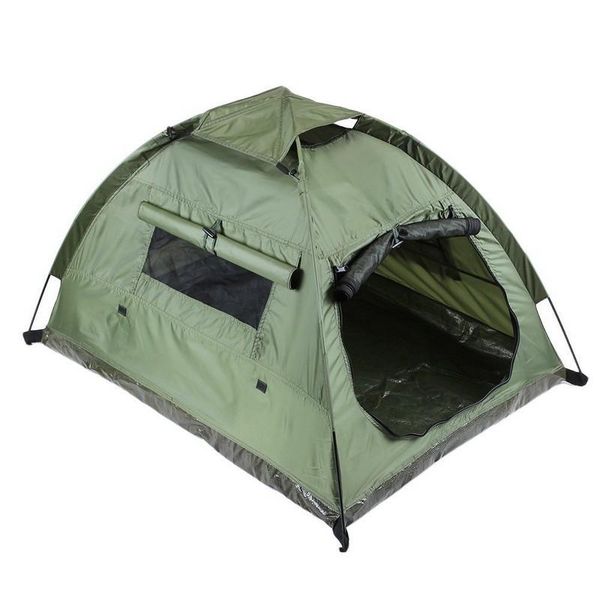 

dog cat camping tents 45.3" l 34.6" w 28.3" h pet travel bed beach tent portable water-resistant outdoor camp easy set up ken
