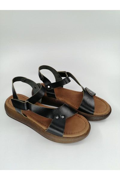 

sandals women's black flat pm342 k11