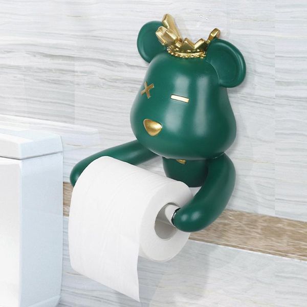 

toilet paper holders vilead resin creative bear holder figurines bathroom toliet wall decoration modern hanging tissue home decor accessorie