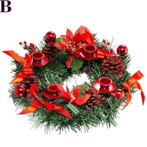 

decorative flowers & wreaths christmas decor colorful ribbon advent candlestick table ornaments candle holder wedding dining home