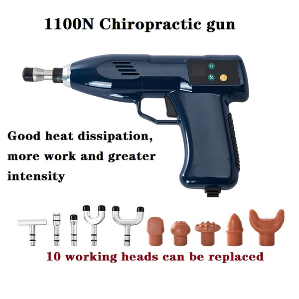 

electric massagers spine chiropractic 10 heads adjusting instrument activator cervical vertebrae massager correction gun