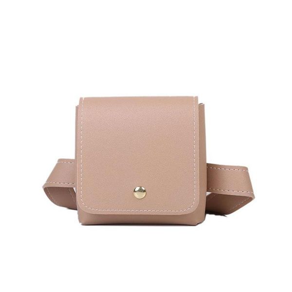 

waist bags fashion women packs pu leather belt solid color bag shoulder chest crossbody soft fanny pack