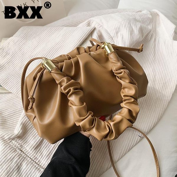 

totes [bxx] folds design small simple pu shoulder crossbody bag for women 2021 summer handbags and purses travel cb287