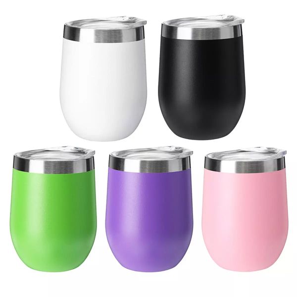 Ovo Copo de Aço Inoxidável Tumbler Vácuo Drinkware Canecas Carro Beber Garrafa Doces Cor Café Café Copos Mini Waterbottle Criança Milkcup Teacup Wlle600