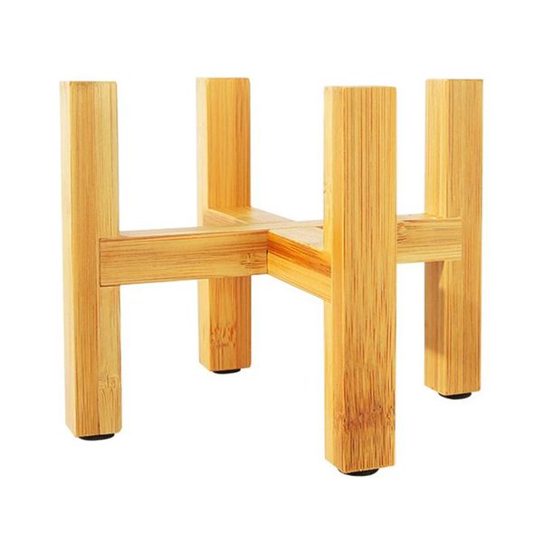 

wooden planter pot trays flower rack strong standing bonsai holder garden indoor display plant stand shelf home decor planters & pots