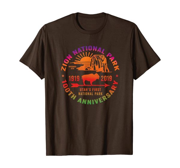 

Zion National Park Centennial 100 Year Celebration Souvenir T-Shirt, Mainly pictures