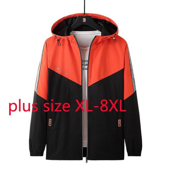 

arrival fashion super large spring and autumn young men hooded jacket casual plus size xl 2xl 3xl 4xl 5xl 6xl 7xl 8xl men's jackets, Black;brown