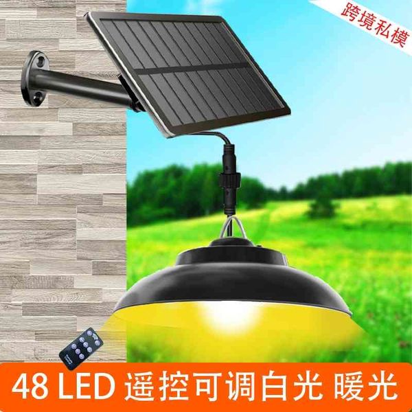 

new outdoor solar led chandelier landscape courtyard garden corridor waterproof remote control wall induction lamp