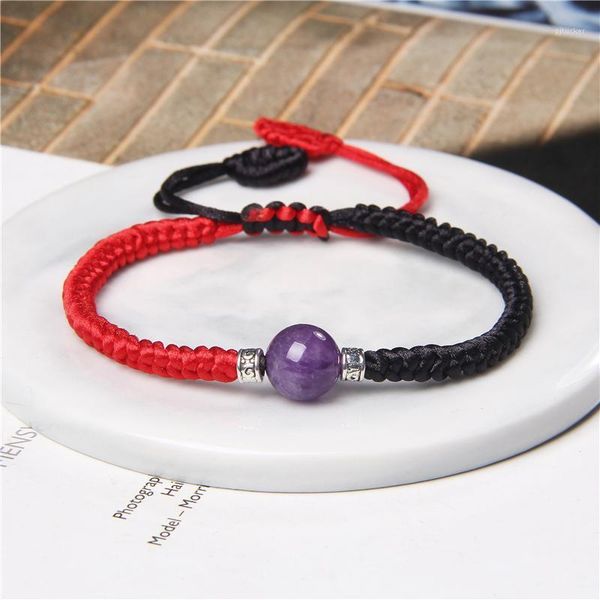 

beaded, strands tibetan buddhist red black rope woven bracelet men thread charm couple friendship bracelets for women girl jewelry buddha1