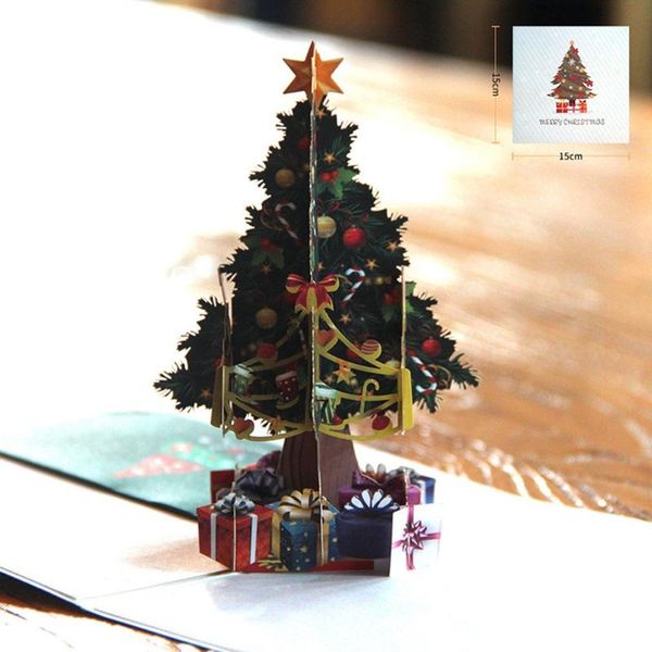 

greeting cards 1pcs 3d christmas tree/butterfly up gifts hollow out card anniversary souvenirs gift