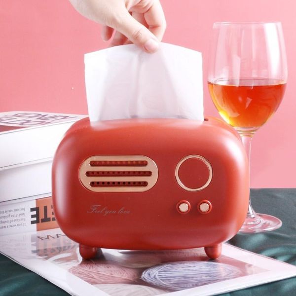 

tissue boxes & napkins radio shaped box creative desknapkin el household simple plastic car retro toilet pumping tray