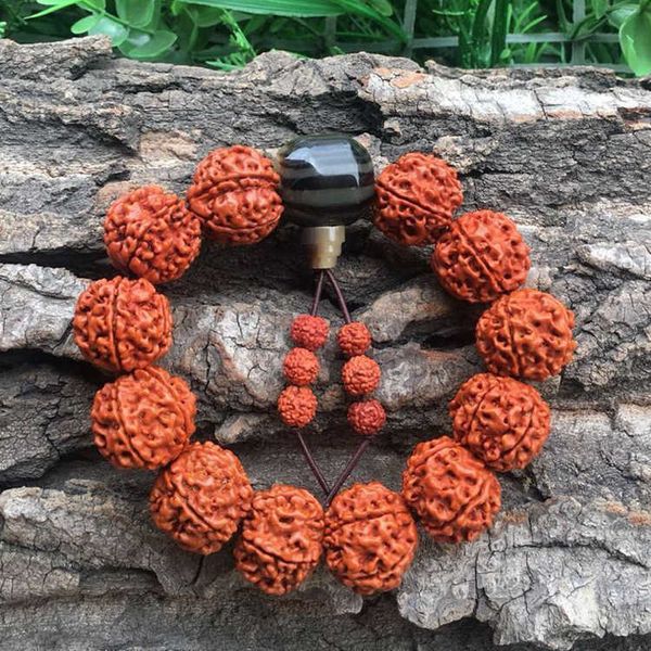 

nepal vajra bodhi hand string tibetan beads bracelet indonesia fruit holding, Black