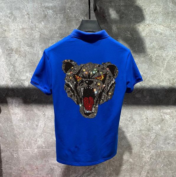 

2022 new arrived men's polo shirts drill &tees slim design, White;black