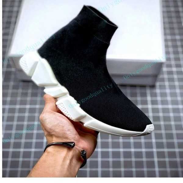 

casual fashion sock women men shoes platform knitted lightweight dress up sneakers, Black
