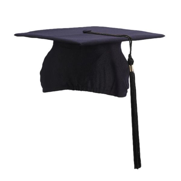 

party hats bachelor graduation caps with tassels for ceremony (black tassels)