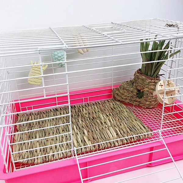 

small animal supplies straw mat pet hamster chewing toy grass preparation pad rat guinea pig fun cage accessory