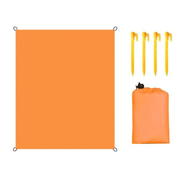 

outdoor pads camping hiking picnic blanket large travel party sand proof non slip mat playground foldable waterproof with storage bag