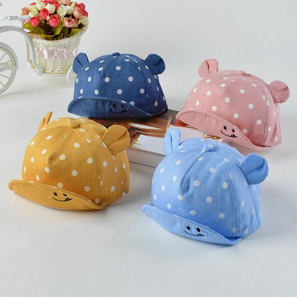 

caps & hats summer baby sun cap girls soft cotton eaves boy baseball, Yellow