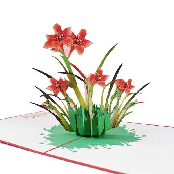 

handmade 3d flower up thank you card thanksgiving cards mother's day greeting gift with envelope for mom dfds8