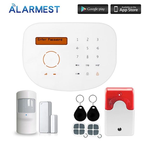 

burglar alarm system gsm rfid home security 433mhz door motion sensor systems
