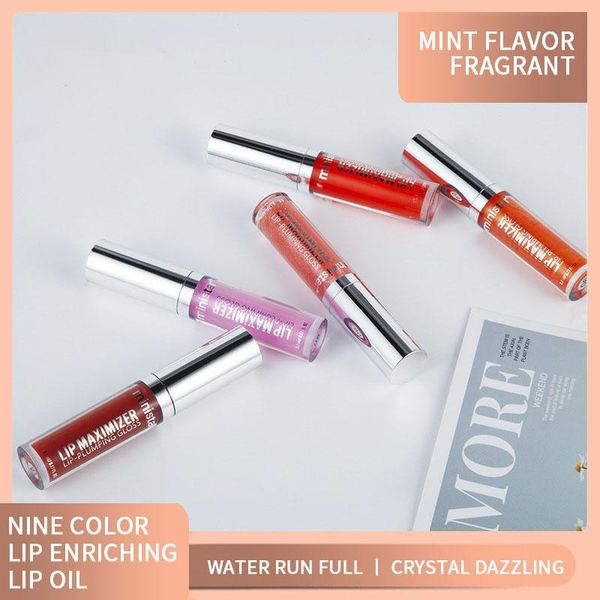 

pc transparent tube design lip gloss jelly pearl plumping lasting waterproof moisturizer easy to color cosmetic tslm1