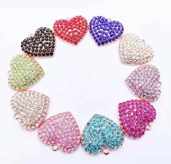 

10pcs heart charms for women diy jewelry accessories h1, Bronze;silver