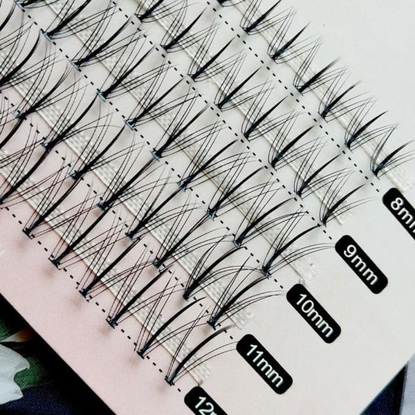 

100pcs 8/9/10/11/12mm c curl false eyelashes grafting lash extension individual cluster eye lashes fake box