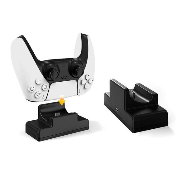 

game controllers & joysticks durable suitable for ps5 console single seat charging station gamepad controller usb charger fast