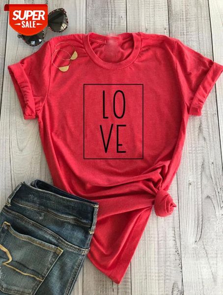 

valentine's day t-shirt love letter border couples fashion short sleeve #1c46, White