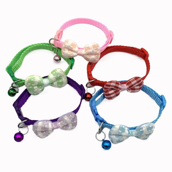 

cat collars & leads collar, pet collar plaid bow for cats, accessories, accessories