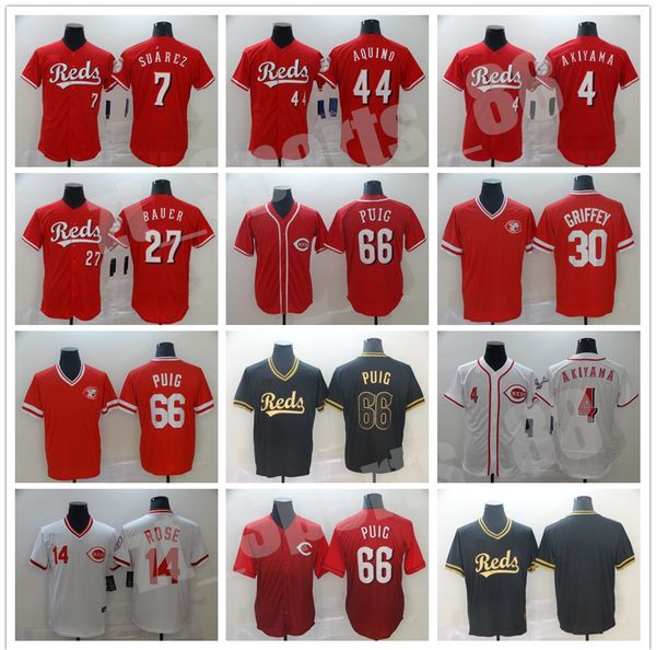 

2021 men women youth baseball jerseys 4 shogo akiyama 7 eugenio suarez 27 trevor bauer 44 aristides aquino jersey, Blue;black