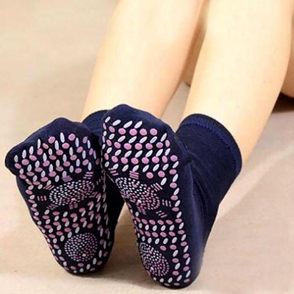 

sports socks tourmaline self-heating magnetic therapy comfortable winter warm massage, Black