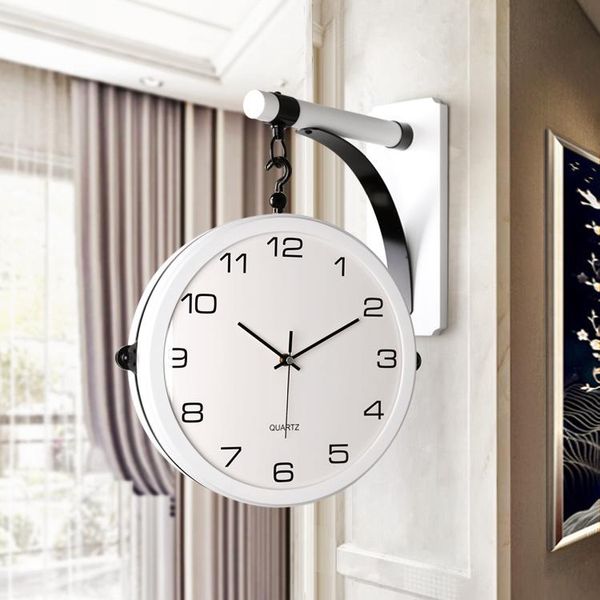 

wall clocks rural minimalist quartz clock fashion mute large digital living room vintage reloj pared home decoration dk50wc