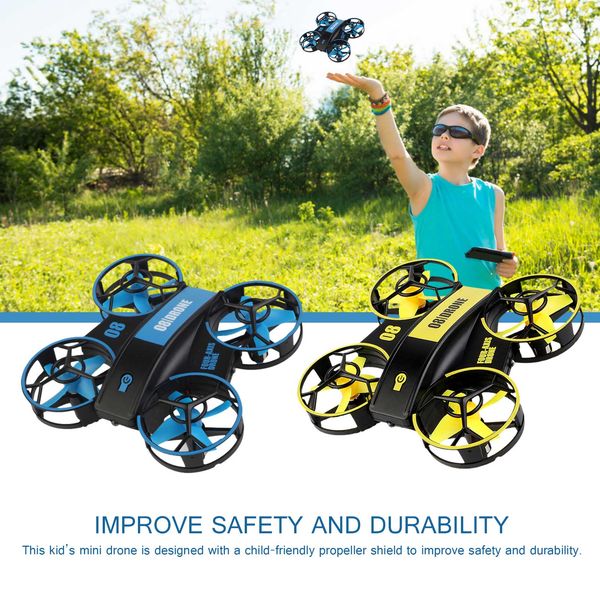 

mini remote control quadcopter with fixed altitude pressure light drone remote control airplane toy for beginners