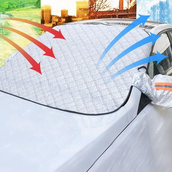 

car sunshade auto multifunction snow ice frost dust sun shade guard outdoor windscreen protector winter windshield protection cover
