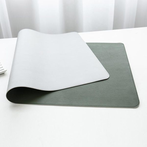 

mouse pads & wrist rests gaming pad large double-side usable portable mousepad lappu leather desk grand mat gamer muismat