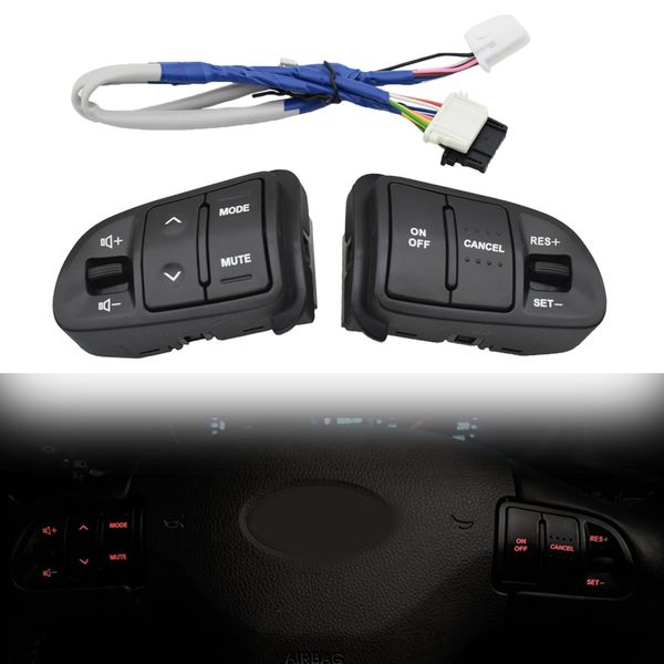 

car styling steering wheel switch wire for kia sportage 2014-2017 cruise control volume mute phone button