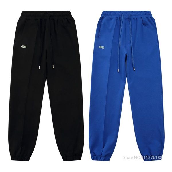 

men's pants ader error sweatpants men women cotton adererror trousers, Black