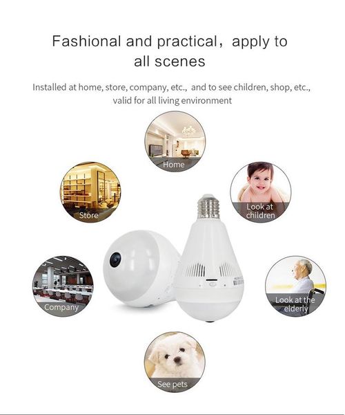 

home use 960p hd mini ip camera wireless 360 network panoramic wifi baby h.264 night vision monitor with cameras