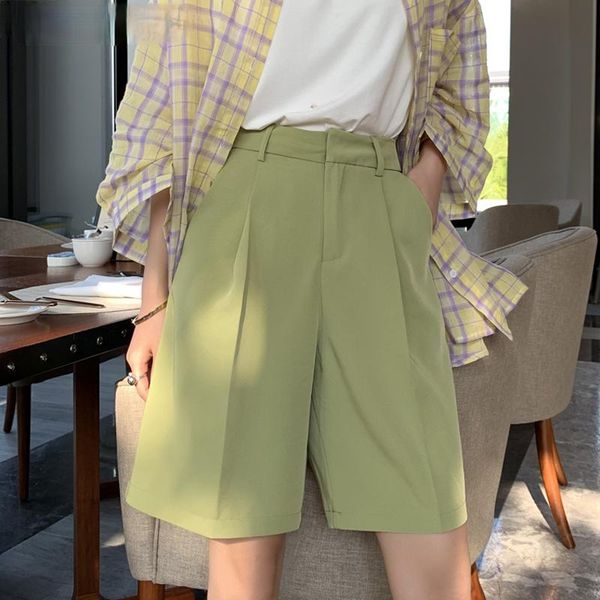 

men's shorts summer fashion high waist women's casual bust belt loose pocket women, White;black