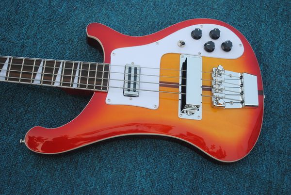 

2019 electric guitar, ricken 4003-4 strings bass guitar,cherry red