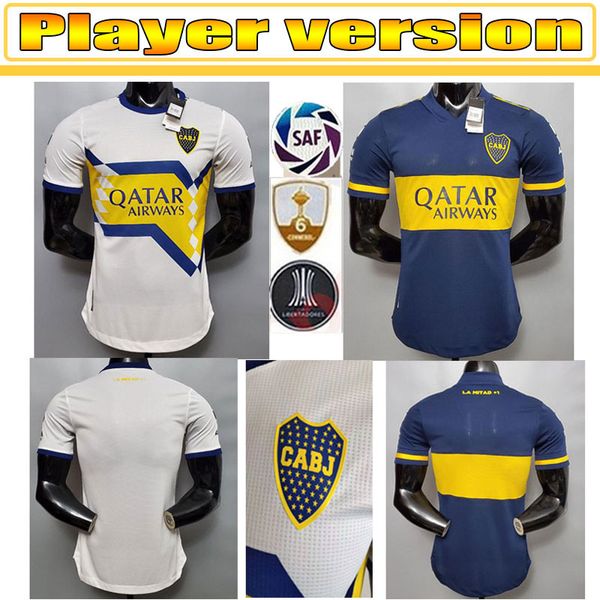 

player version 20 21 boca juniors maillots de foot soccer jersey salvio tevez rossi home away football shirt, Black;yellow