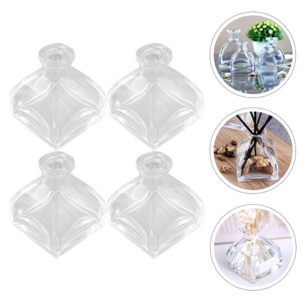 

storage bottles & jars 4pcs 100ml fragrance glass diffuser refillable container