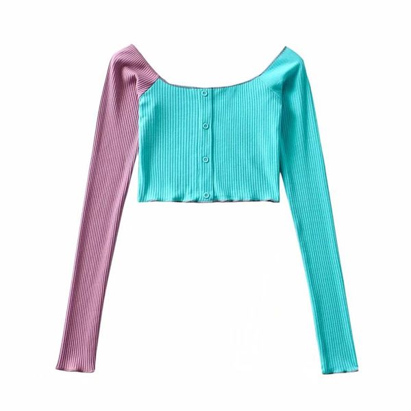 

women's polos glamorous uÂ neck polyester longÂ sleeve crop length tees dlsy375, White