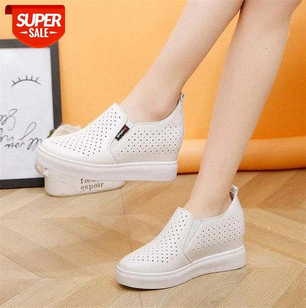 

white hidden wedge heels sneakers casual shoes woman high platform shoes women's high heels wedges for women sneaker #hh3o